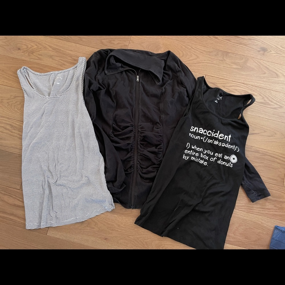 3 maternity shirts